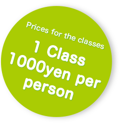 1 class 1000yen per person
